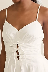 Camille Tie Front Mini Dress