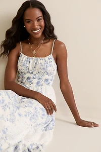 Estelle Eyelet Floral Maxi Dress