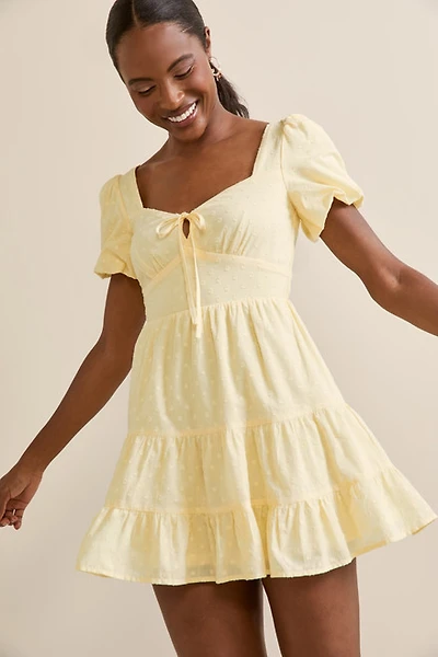Mona Clip Dot Mini Dress