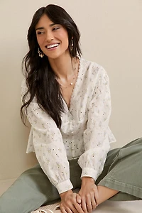 Tammi Button Down Floral Blouse