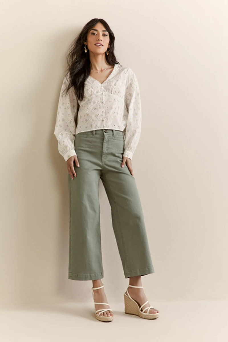 Tammi Button Down Floral Blouse