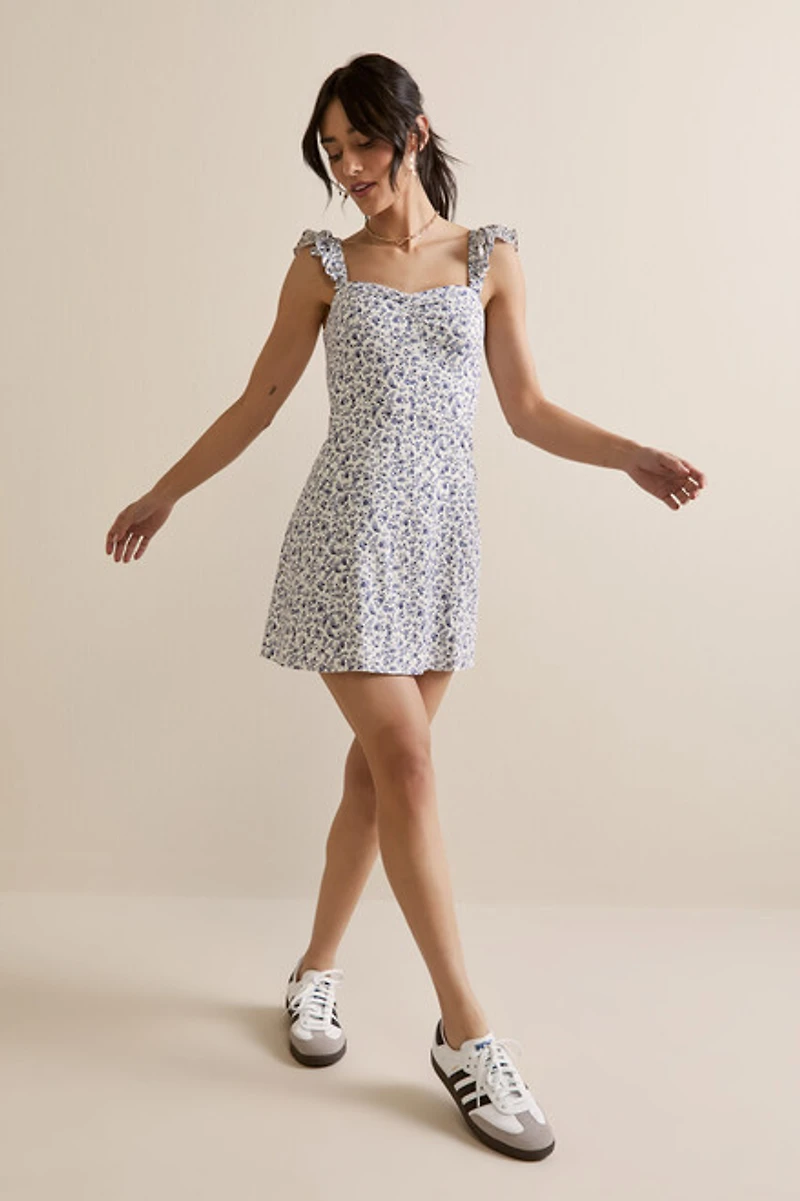 Cecilia Ditsy Floral Mini Dress