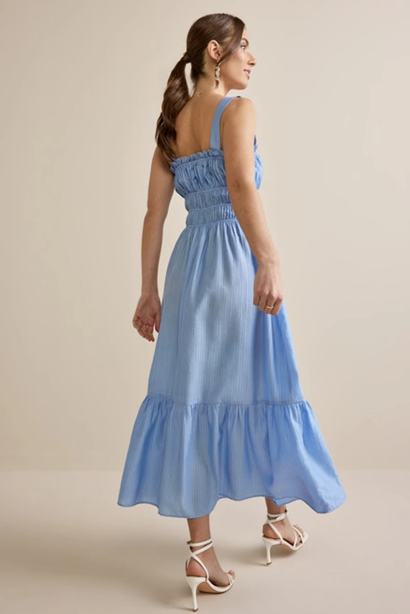 Serena Tie Front Maxi Dress