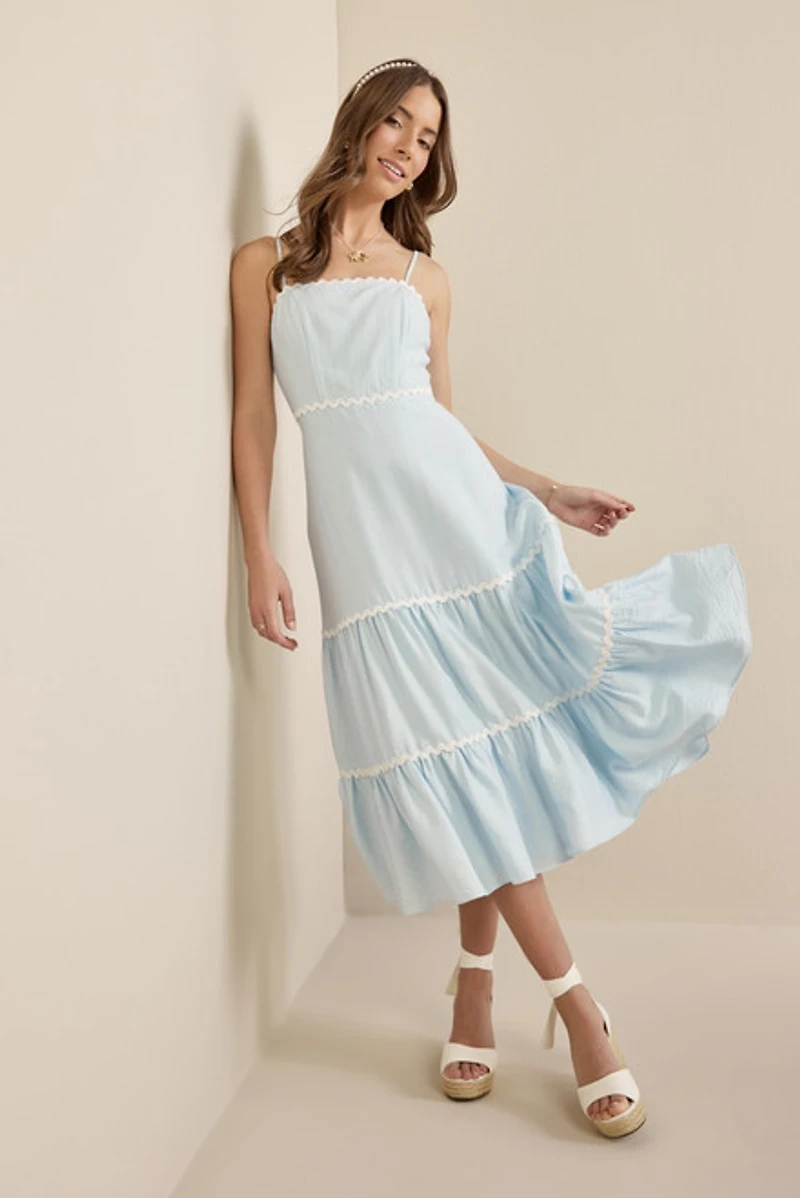 Emmilia Ric Rac Trim Maxi Dress