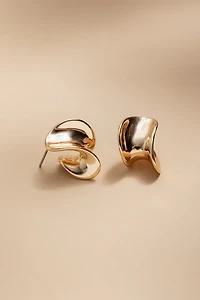 Keri Swoop Huggie Earrings