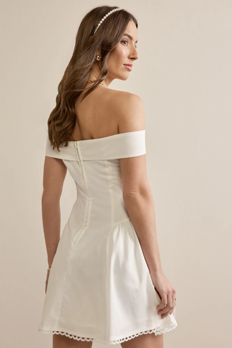 Mandy Off Shoulder Mini Dress