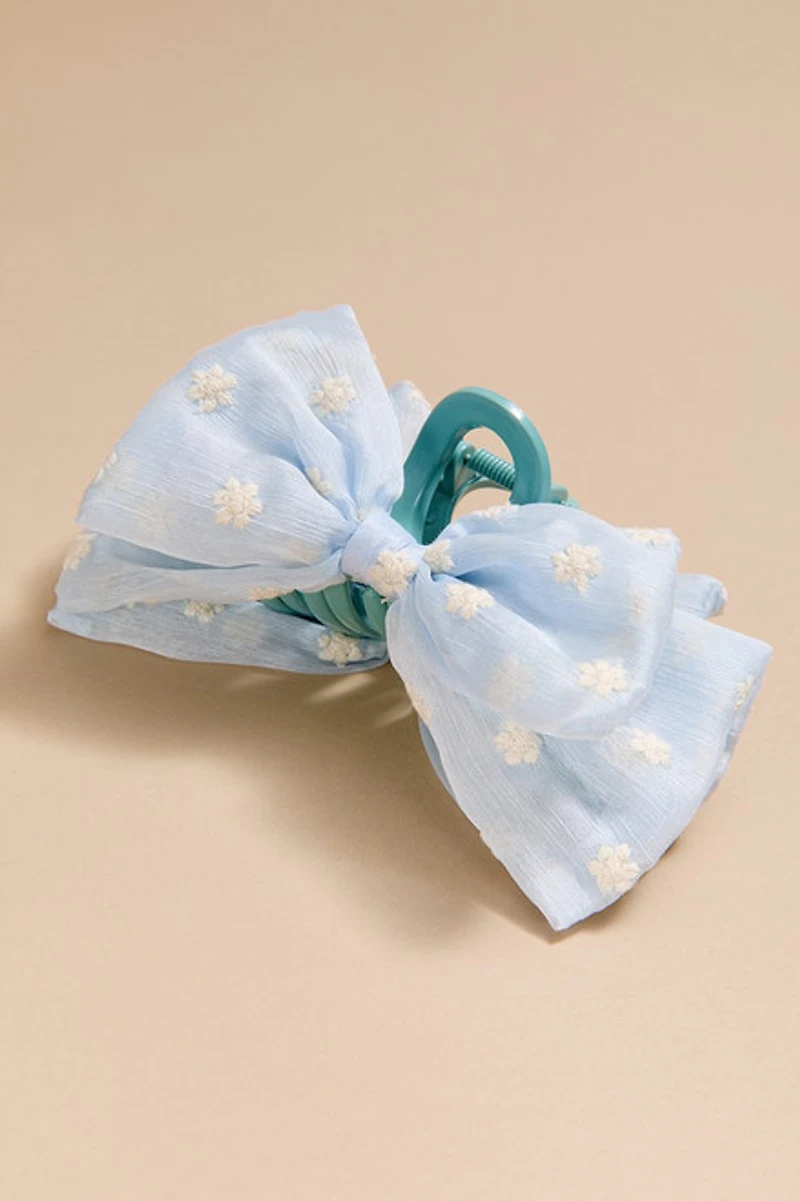 Daisy Bow Hair Claw