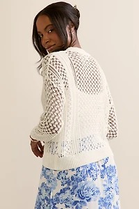Dianna Pointelle Cardigan