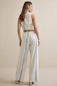 Erin Striped Fluid Pants