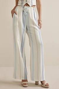 Erin Striped Fluid Pants