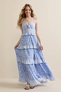 Billie Flounce Tiered Maxi Dress