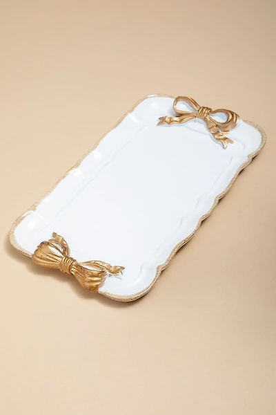 Scalloped Bow Trinket Dish