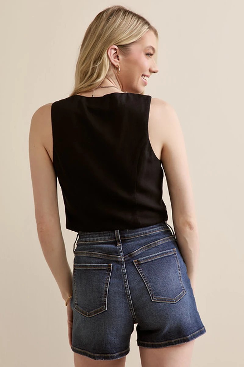 Lora Button Down Vest