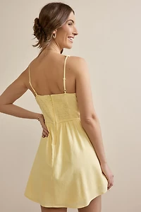 Maura Ruched Mini Dress