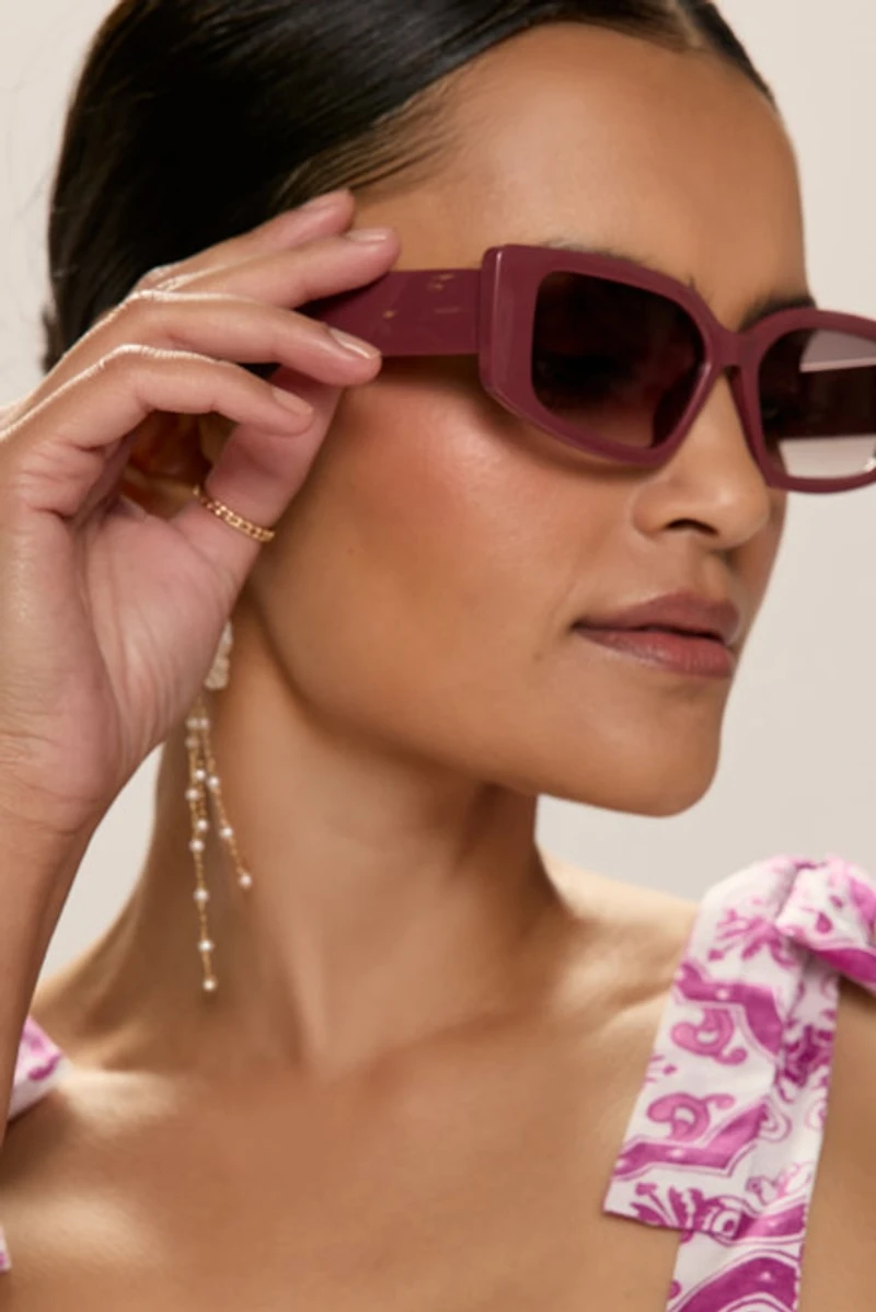 Jayne Chunky Cat Eye Sunglasses