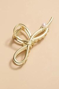 Denise Pearl Bow Hair Claw