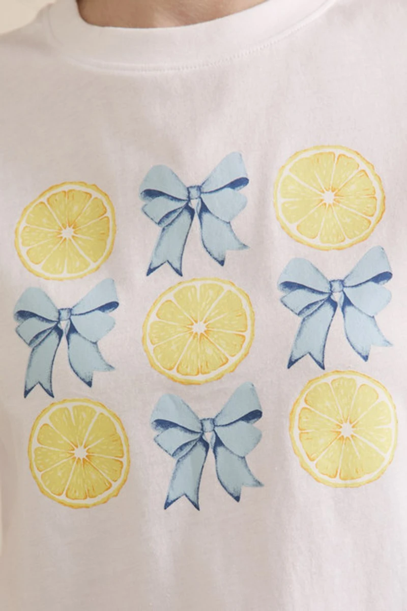 Julie Bow and Lemon Graphic Tee