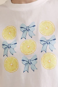Julie Bow and Lemon Graphic Tee