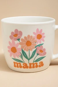 Mama Floral Ceramic Mug