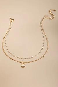Joan Shell Charm Choker Necklace