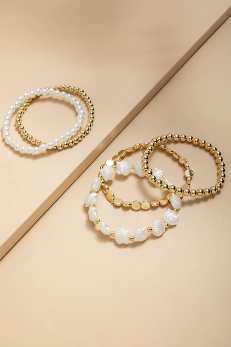 Tina Shell Beaded Bracelet Set