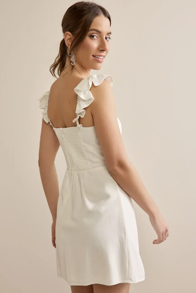 kaye flutter sleeve mini dress DKNY Women's Flutter Sleeve Mini Dress at Hamilton Place in Chattanooga, TN