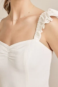 Kaye Flutter Sleeve Mini Dress