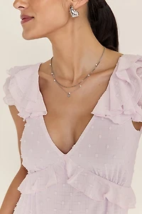 Karinna Bow Back Tiered Mini Dress