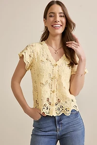 Louisa Floral Lace Top