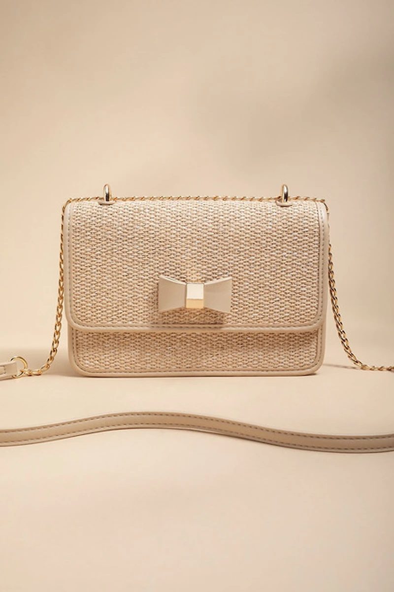Stella Rattan Crossbody Bag