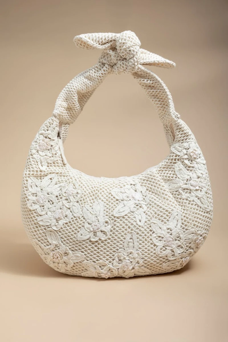 Ruth Crochet Knot Hobo Bag