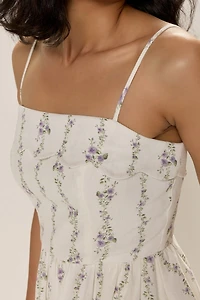 Gabriella Scalloped Neck Mini Dress