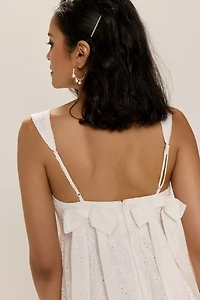 Molly Scalloped Eyelet Mini Dress