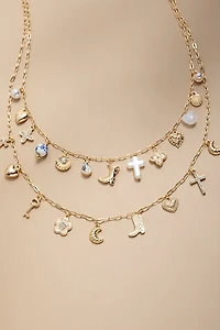 Lea Western Layered Charm Necklace