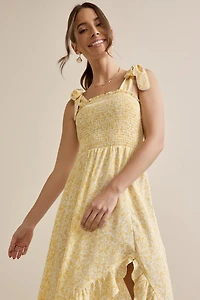 Millie Asymmetrical Floral Maxi Dress