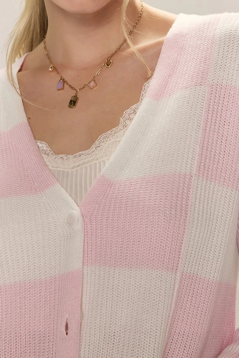 Jolene Checkered Long Sleeve Cardigan