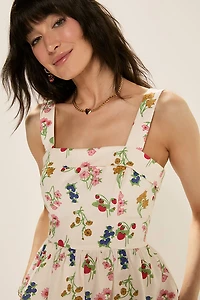 Shirley Fruit Print Peplum Top