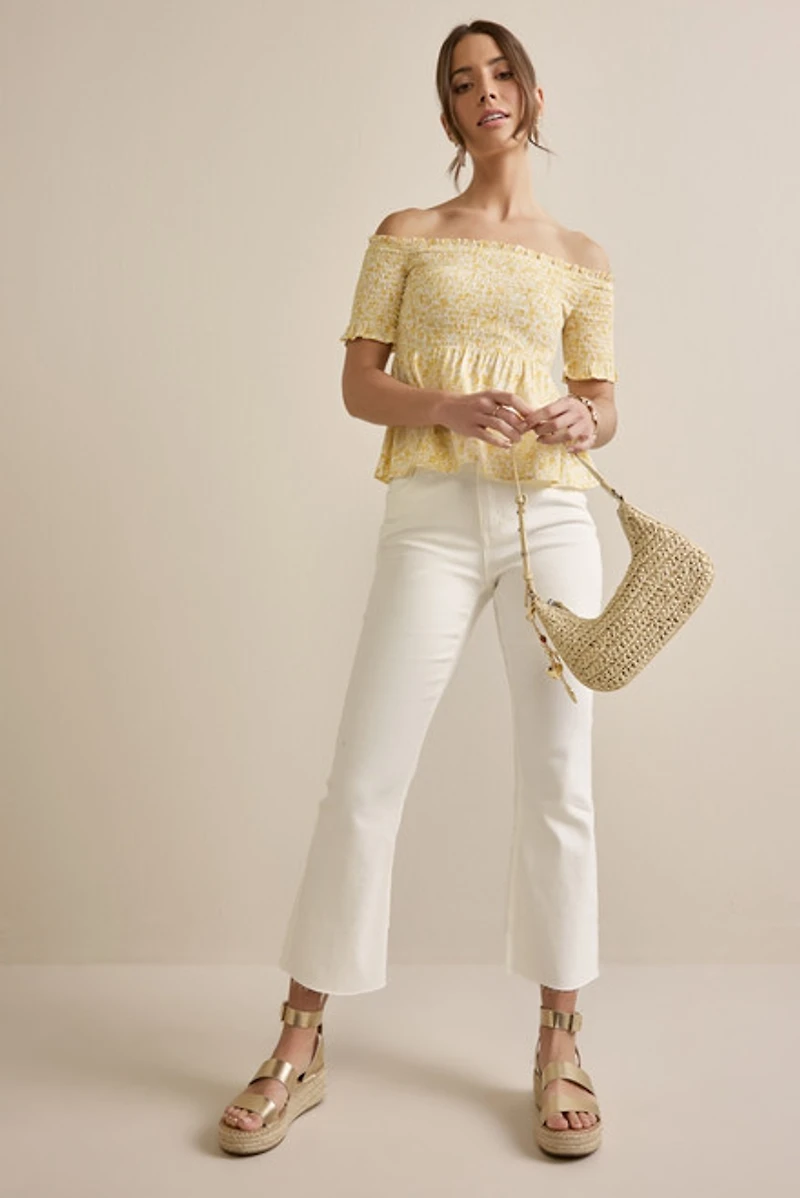 Perdita Smocked Floral Top
