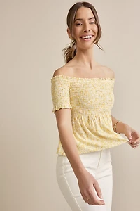 Perdita Smocked Floral Top