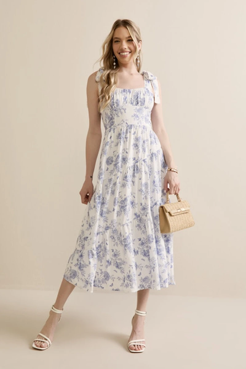 Bobbie Floral Tiered Maxi Dress