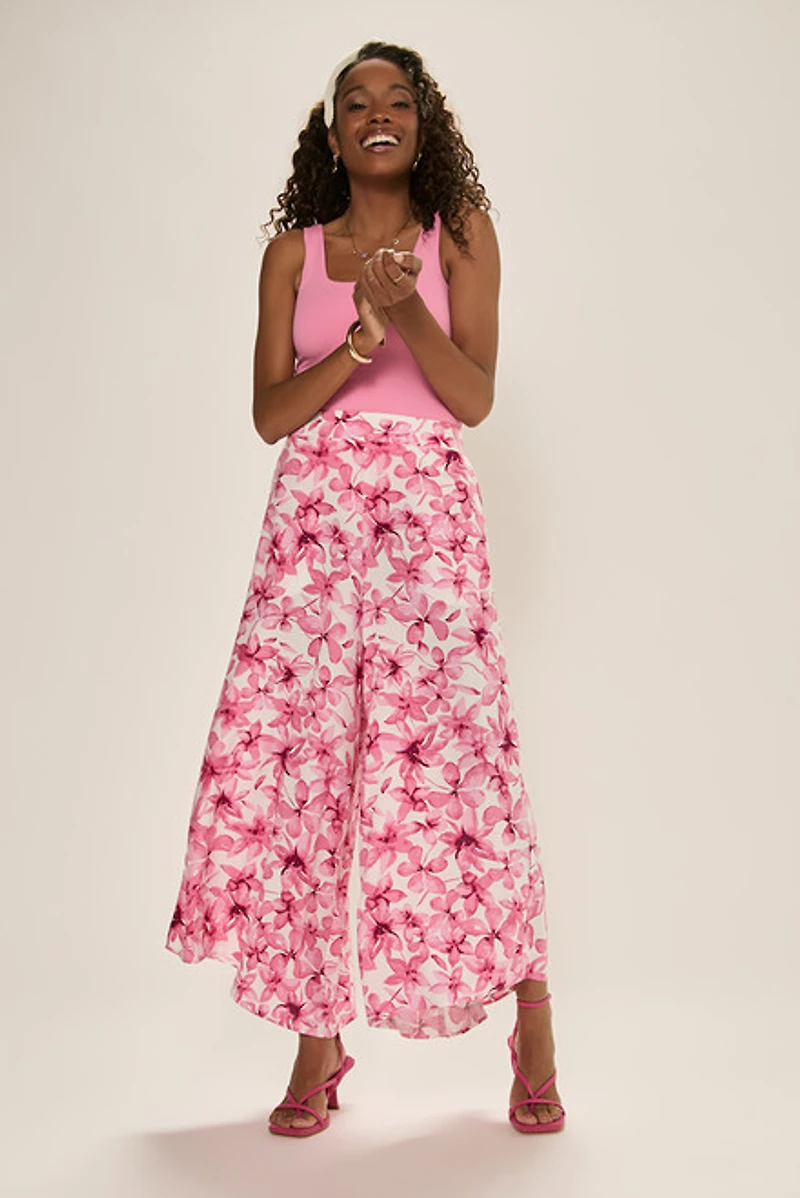 Leah Floral Fluid Pants