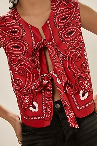 Marissa Bandana Print Vest