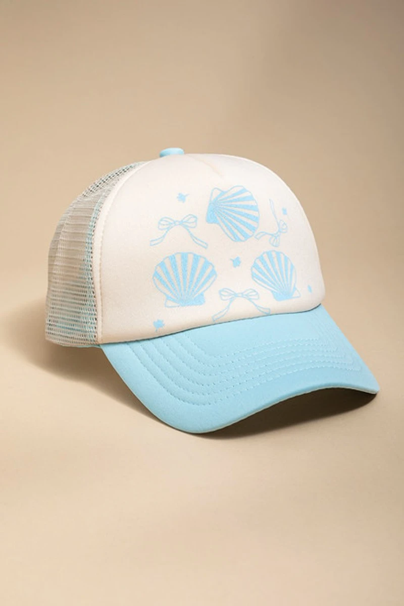 Joanna Seashell Bow Trucker Baseball Hat