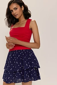 Mable Star Print Flippy Skirt