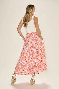 Jenna Floral Tiered Maxi Skirt