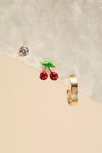 Jayne Cherry Earring Set