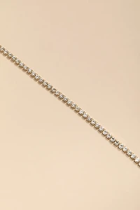 Josie Stainless Steel Pave Anklet