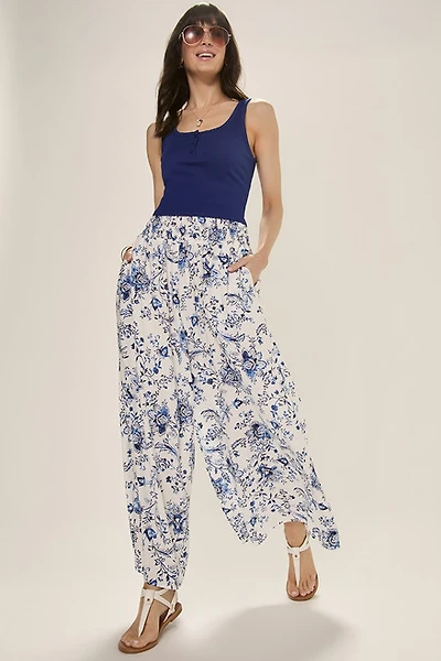 Tina Print Fluid Pants