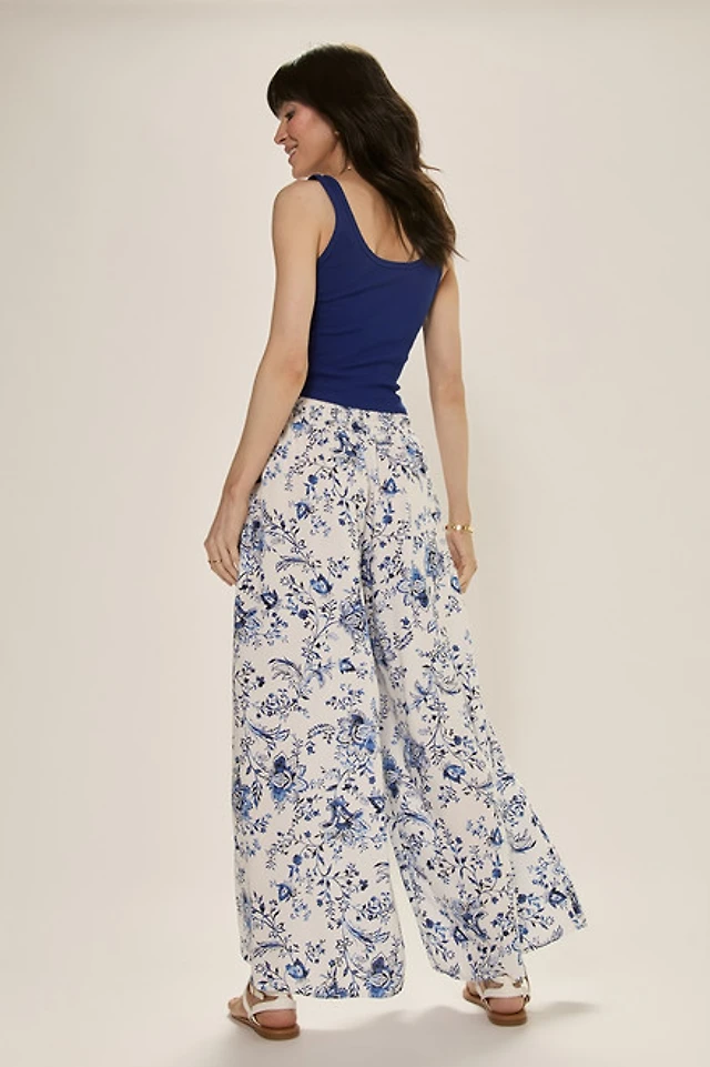 Tina Print Fluid Pants