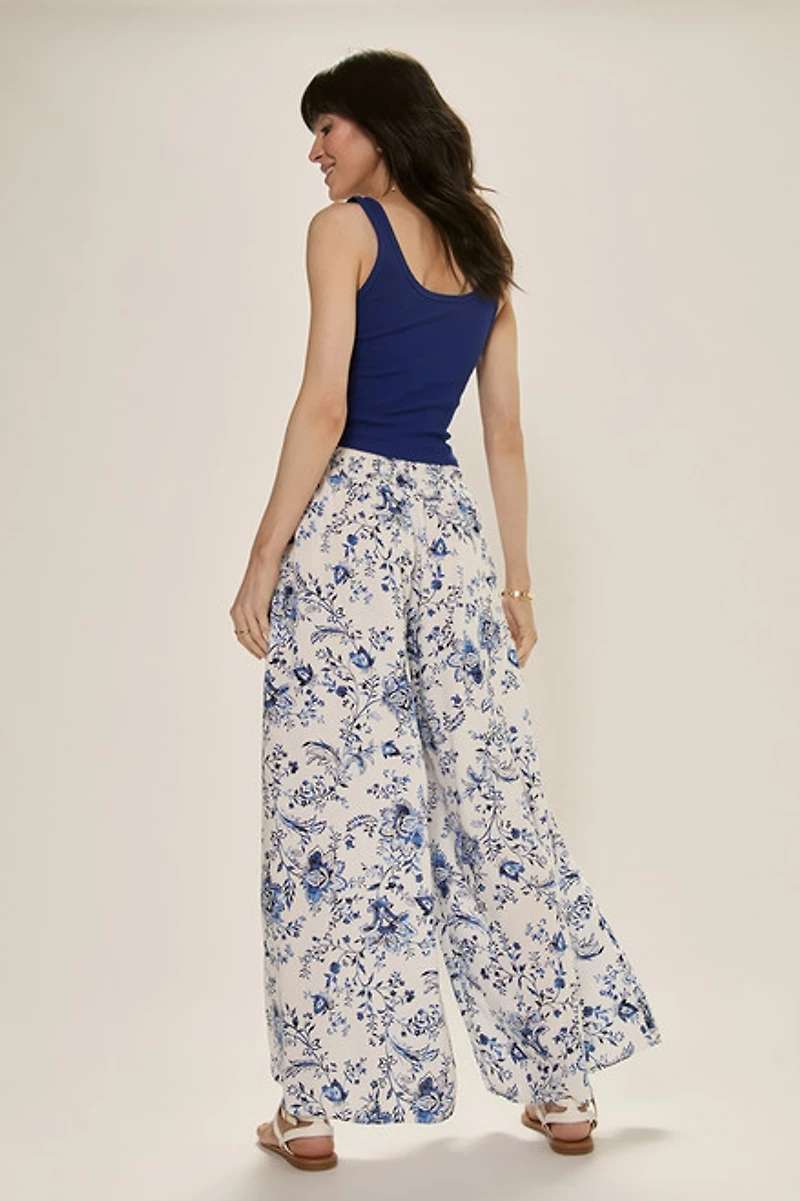 Tina Print Fluid Pants
